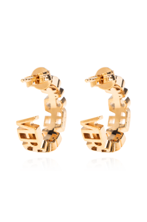 Versace Brass earrings with logo