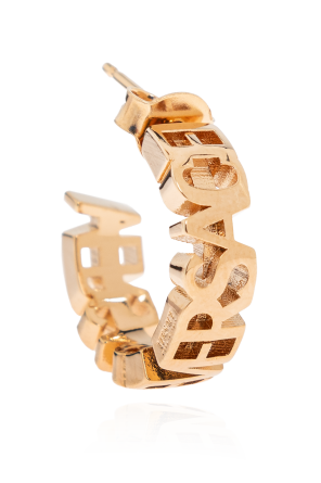 Versace Brass earrings with logo