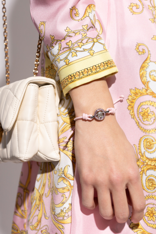 Versace Leather bracelet with Medusa head