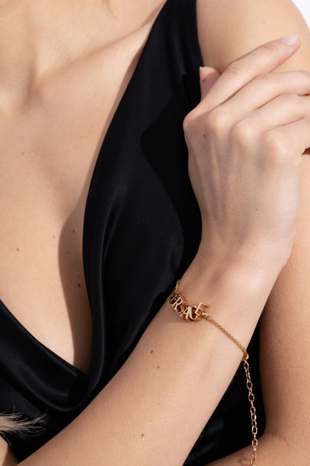 Versace Brass bracelet with logo