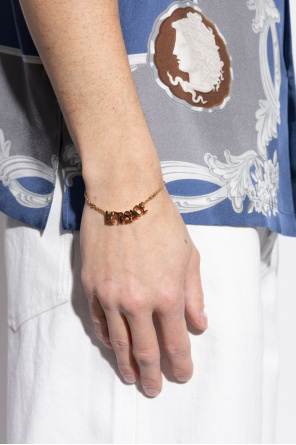 Versace Brass bracelet with logo