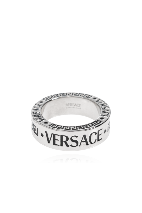 Ring with engraved logo od Versace