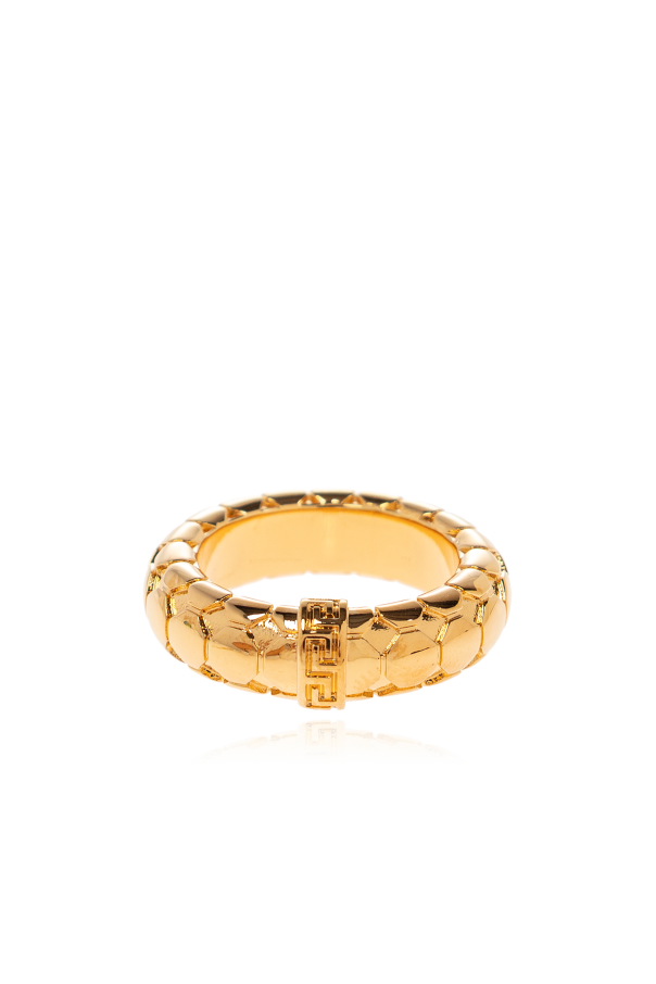 Ring with a distinctive Greek pattern od Versace