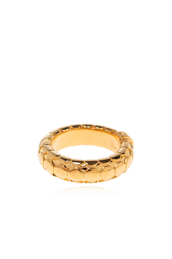 Versace Ring with a distinctive Greek pattern