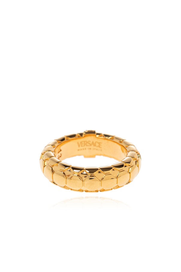 Versace Ring with a distinctive Greek pattern