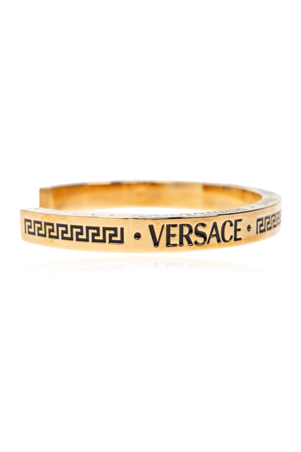 Versace Pulsera con logo grabado