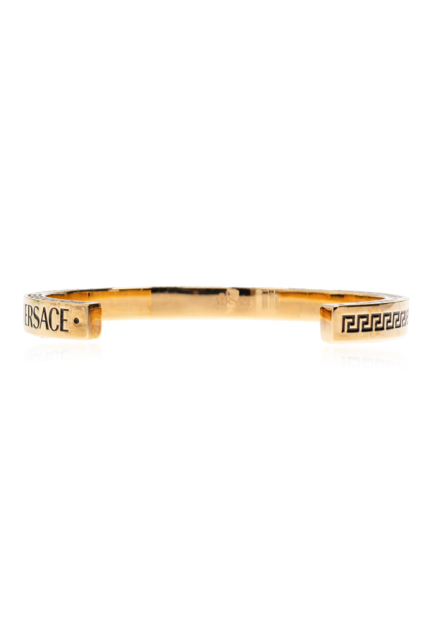 Versace Pulsera con logo grabado