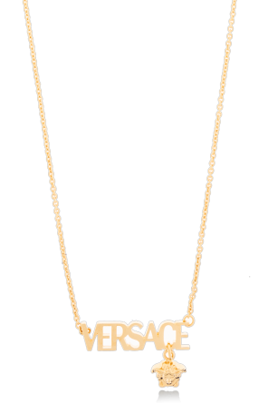 Necklace with pendant in the shape of a logo