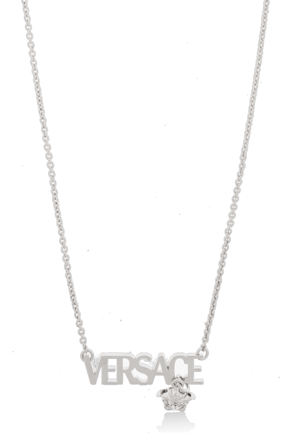 Necklace with a logo-shaped pendant od Versace