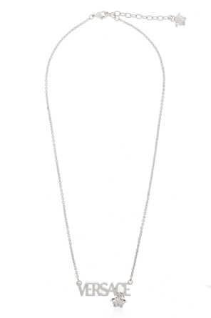 Versace Halskette mit einem Anhänger in Form eines Logos