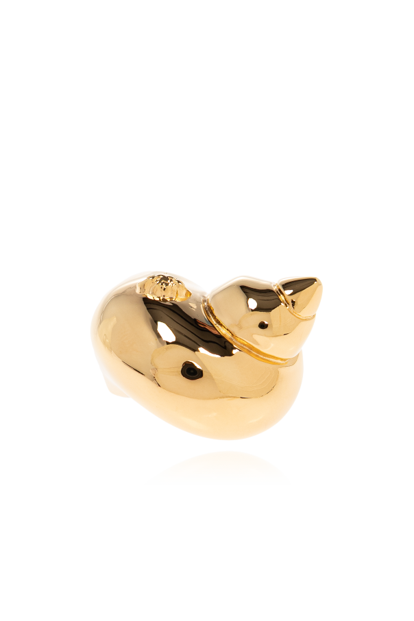 Shell motif ring od Versace