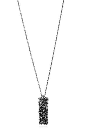 Necklace with a logo pendant