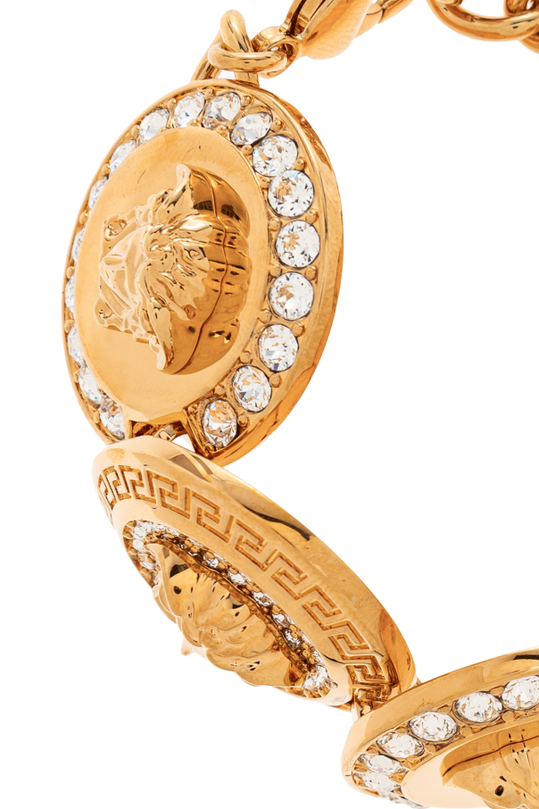 Versace Pulsera con cristales brillantes