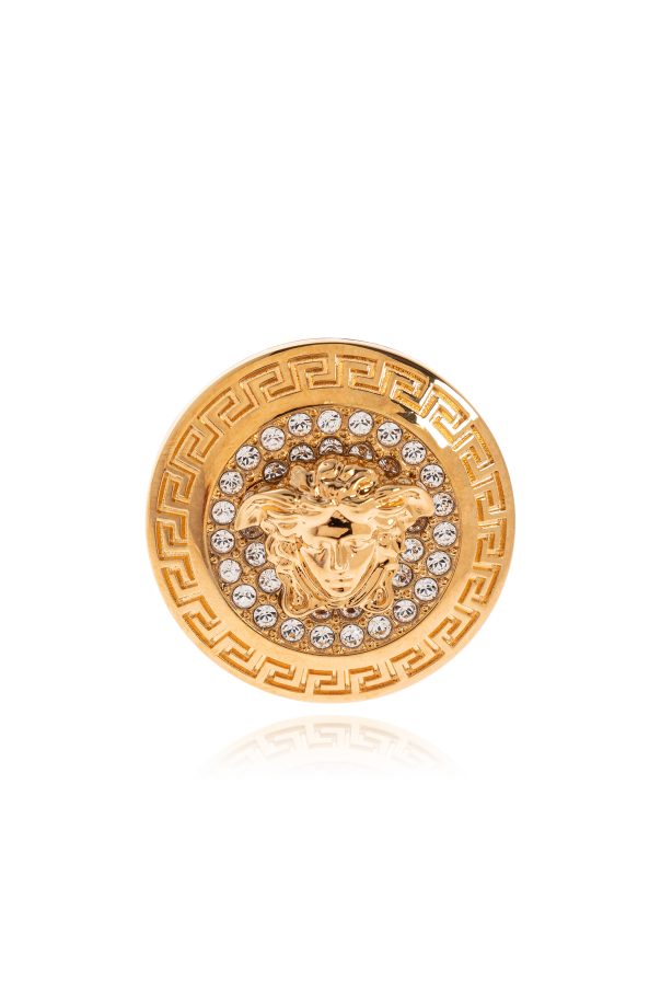 Ring with shimmering crystals od Versace