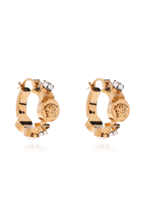 Earrings with shimmering crystals