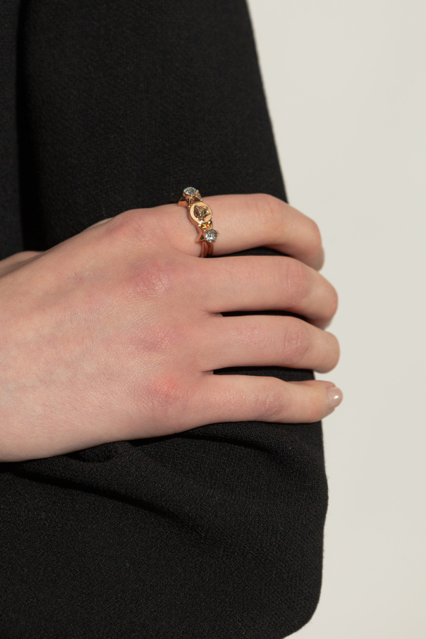 Versace Ring with shimmering crystals