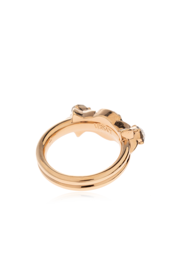 Versace Ring with shimmering crystals