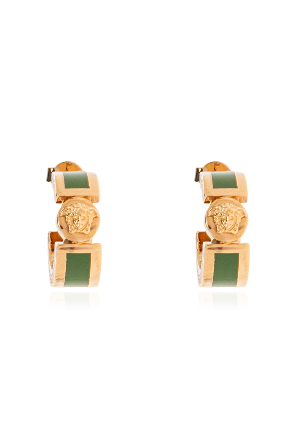 Brass earrings od Versace