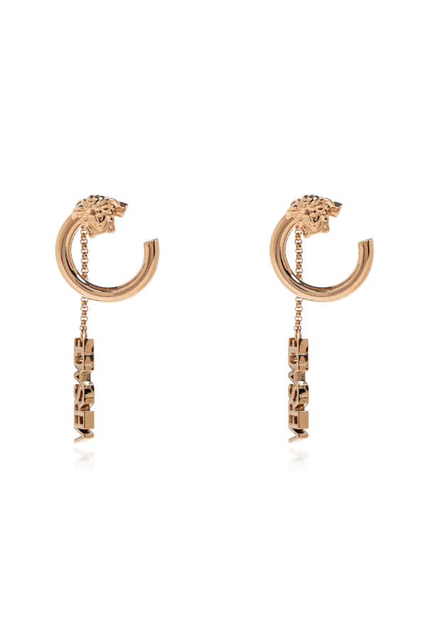 Long logo earrings od Versace