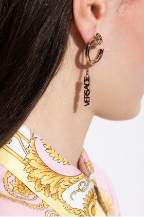 Long logo earrings od Versace