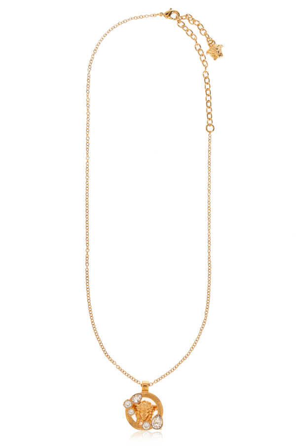 Versace Collar con colgante de cristales brillantes