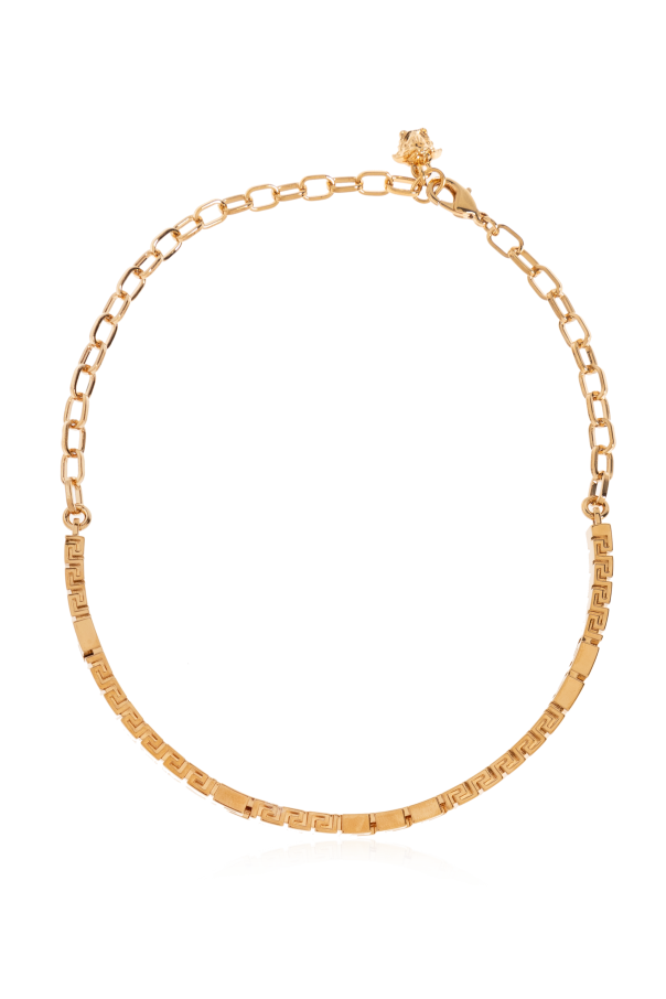 Short necklace with a distinctive Greek pattern od Versace