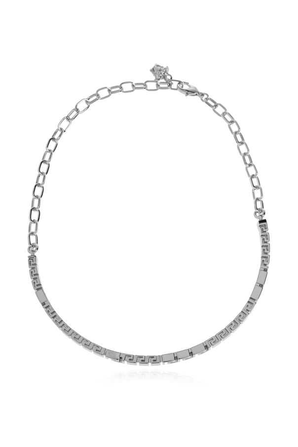 Short necklace with a characteristic Greek pattern od Versace