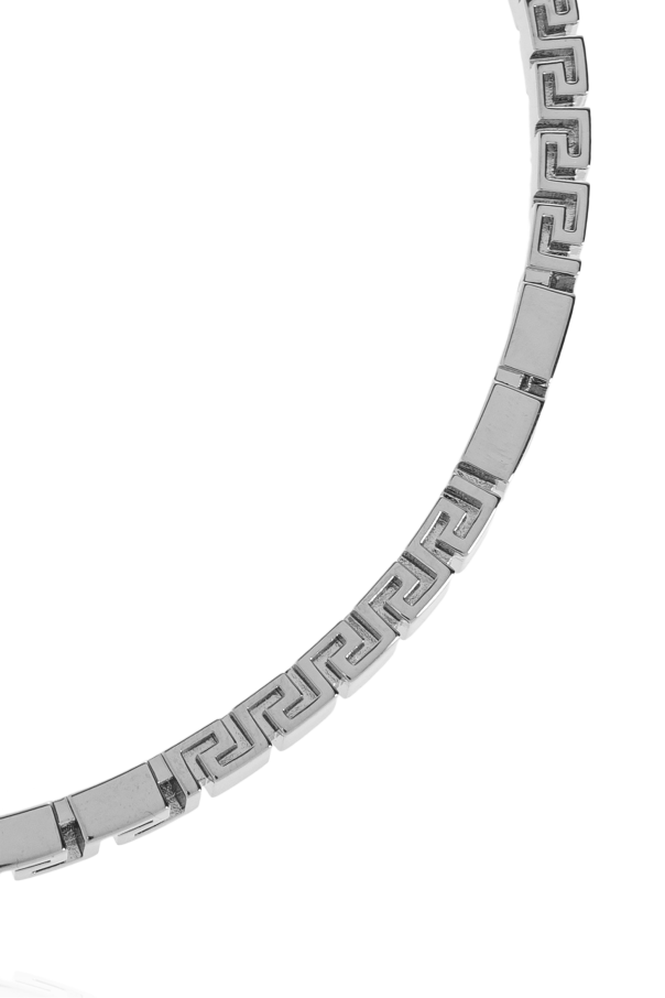 Versace Kurze Halskette mit charakteristischem griechischem Muster