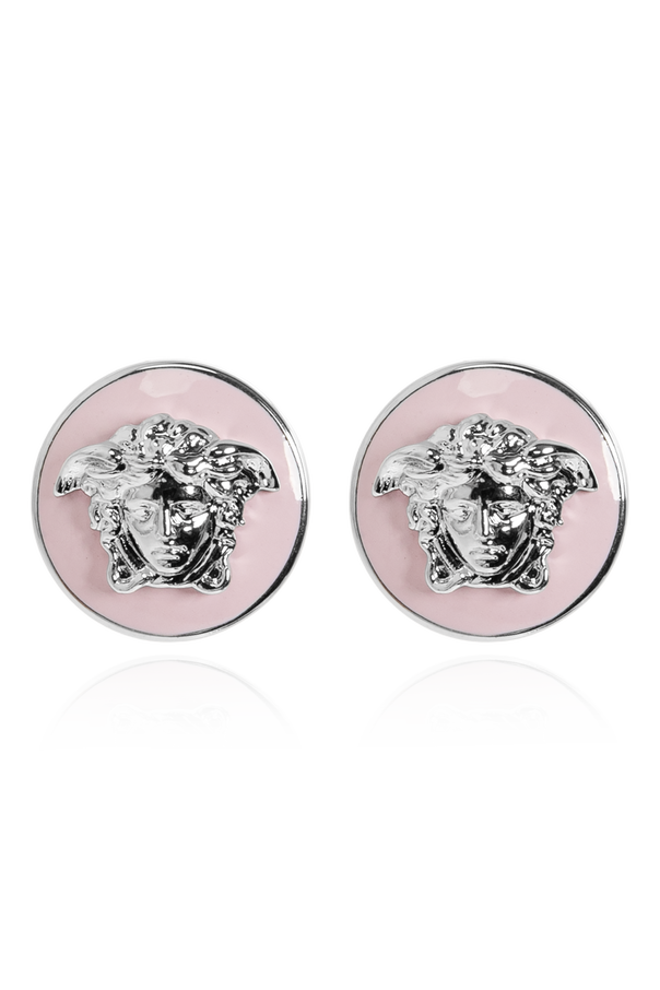 Brass earrings with Medusa head od Versace