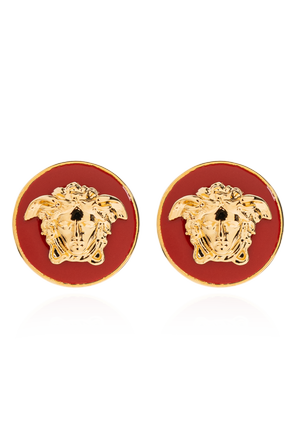 Brass earrings with a ‘Medusa’ head