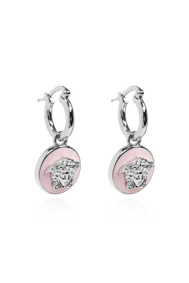 Brass earrings with Medusa head od Versace