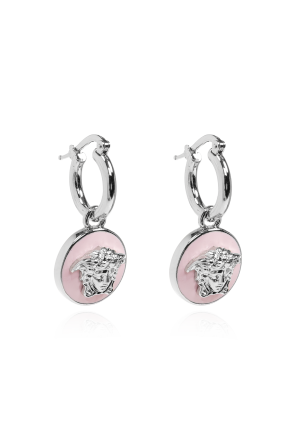 Brass earrings with Medusa head