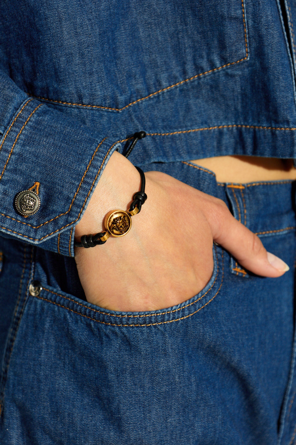 Versace Pulsera de cuero