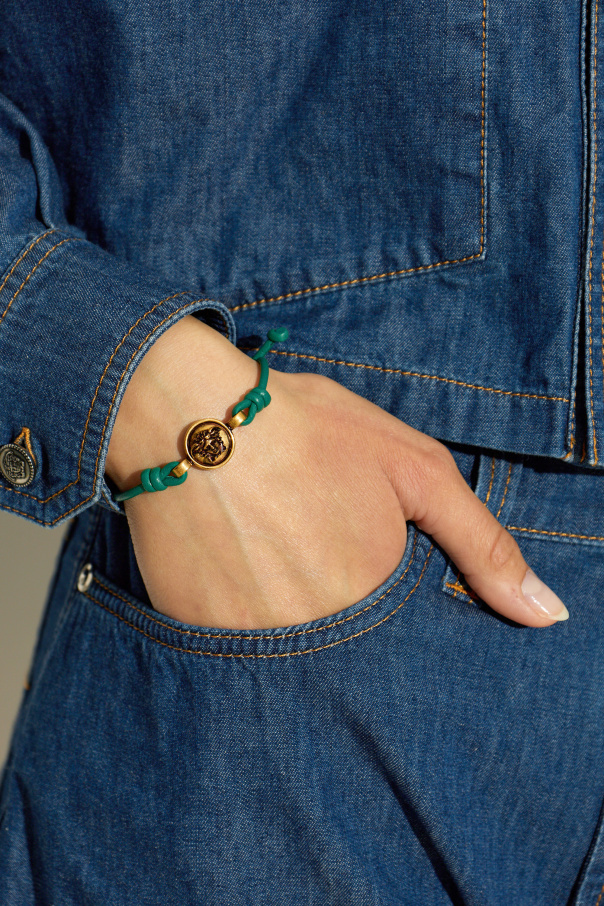 Versace Pulsera de cuero