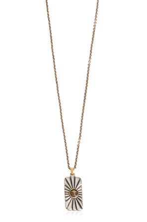 Brass necklace with pendant