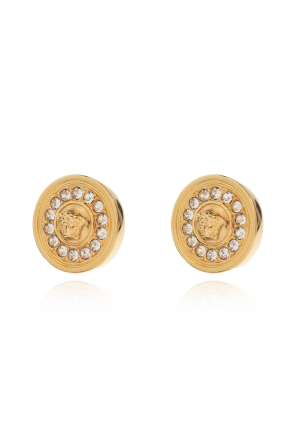 Earrings with shimmering crystals