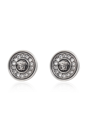 Earrings with shimmering crystals