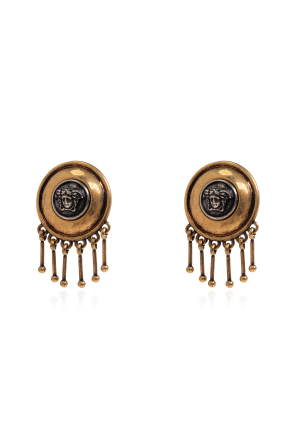 Clip-on earrings with Medusa head