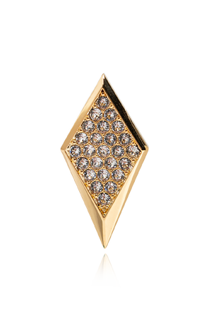 Versace Pendientes de latón con cristales brillantes