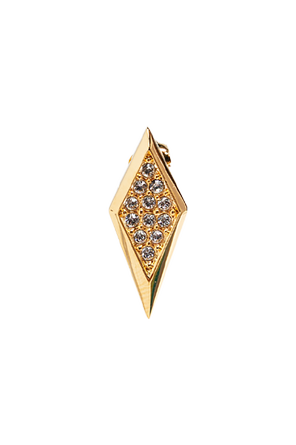 Versace Pendientes de latón con cristales brillantes