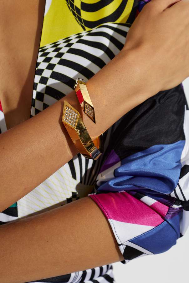 Versace Armband mit schimmernden Kristallen