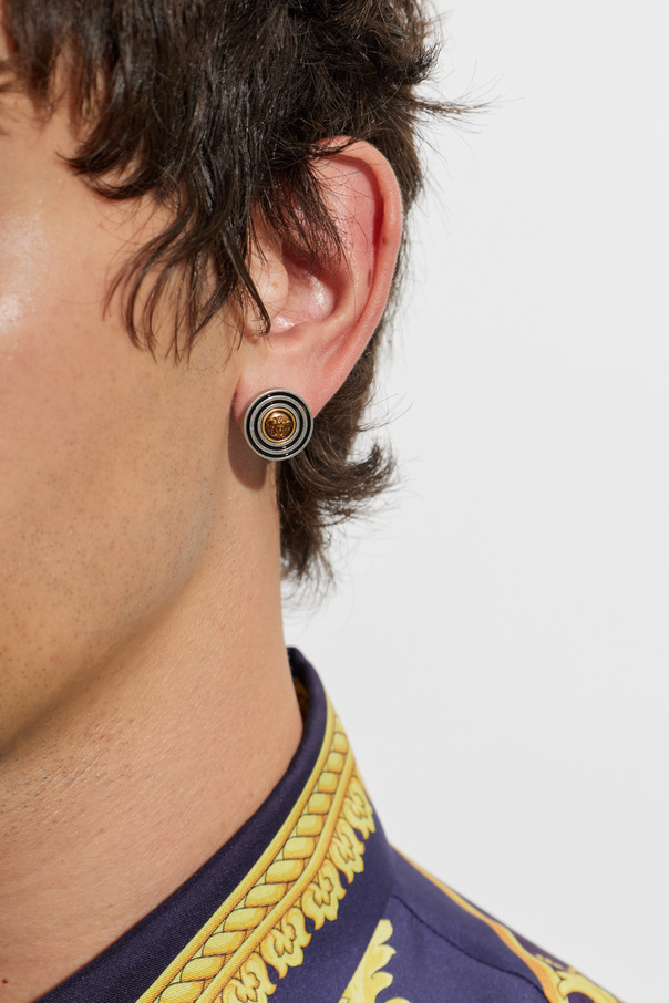 Versace Brass earrings with Medusa head