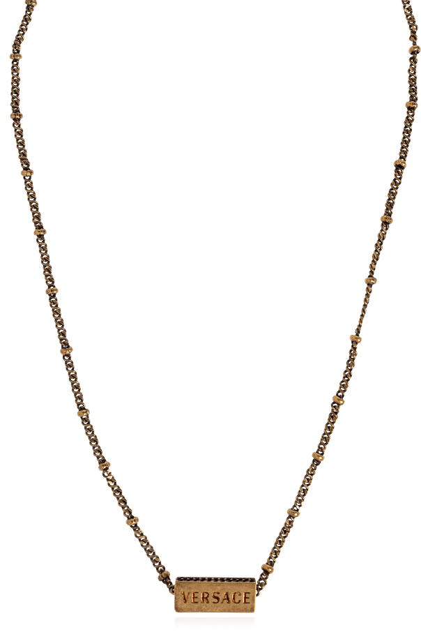 Brass necklace with logo od Versace