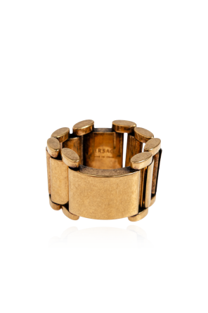 Versace Anillo de latón con cabeza de Medusa