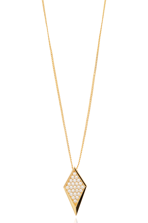 Brass necklace with sparkling crystals od Versace