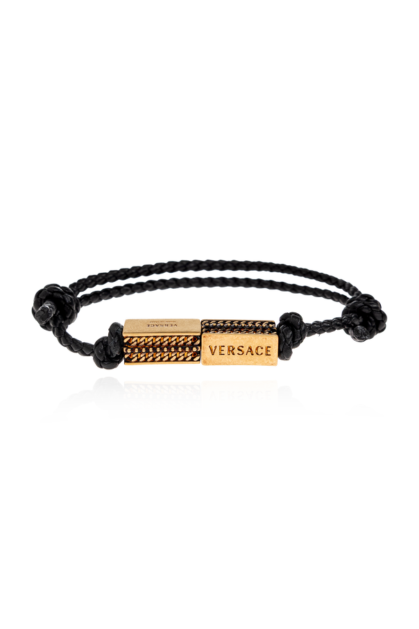 Adjustable logo bracelet od Versace