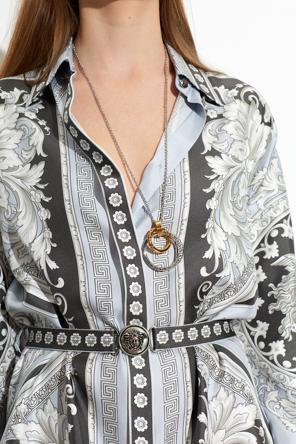 Versace Colar em latão com pendente
