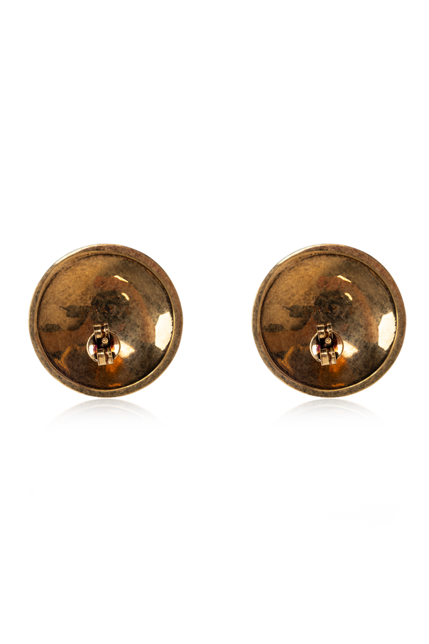 Versace Brass Medusa head earrings