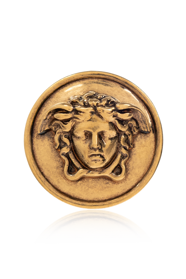 Versace Brass Medusa head earrings
