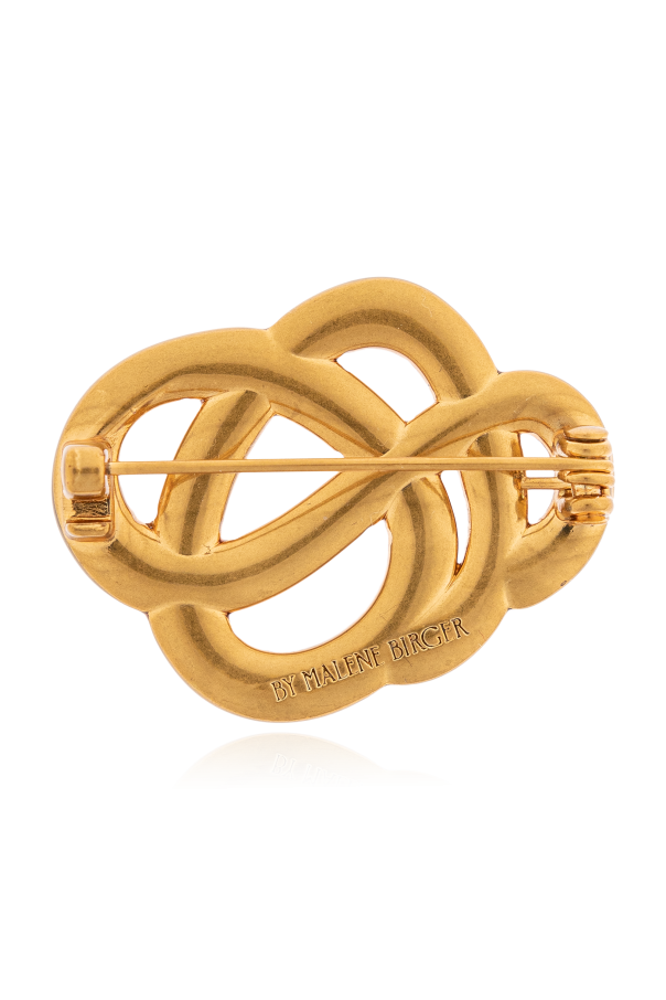 By Malene Birger Brooch in the shape of a logo